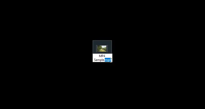 Change the file extension 3